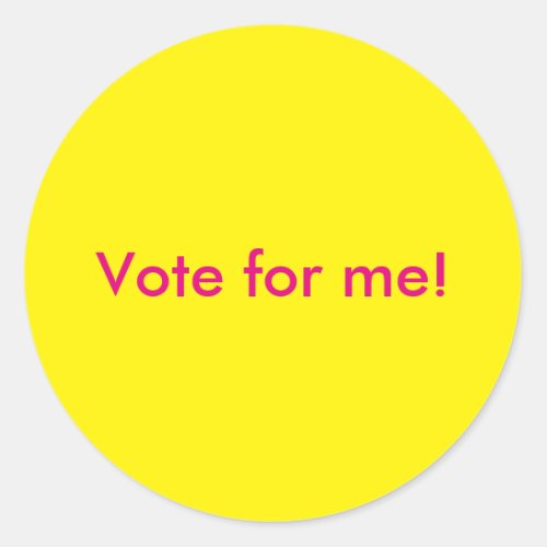 Vote for Me Stickers
