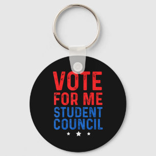 Vote For Me Student Council Keychain