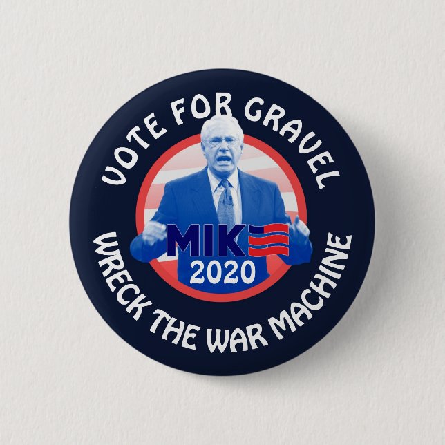 Vote for Mike Gravel 2020 Button (Front)
