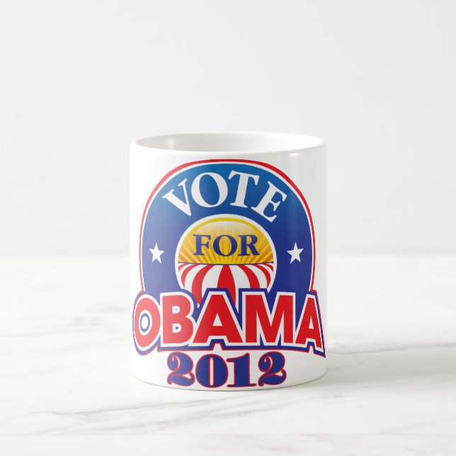 Vote for Obama 2012 Coffee Mug (Center)