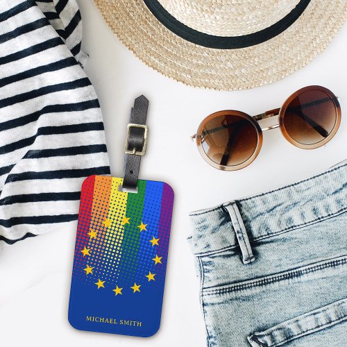 Vote For Our Future Europe Election Democracy Luggage Tag