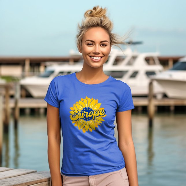 Vote For Our Future Europe Election Sunflower T-Shirt (Creator Uploaded)