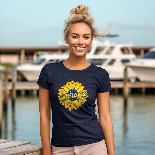 Vote For Our Future Europe Election Sunflower T_Shirt