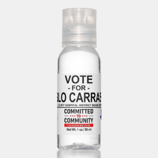 Vote for Pablo Carrasco Hand Sanitizer