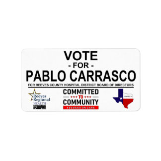 Vote for Pablo Carrasco Label