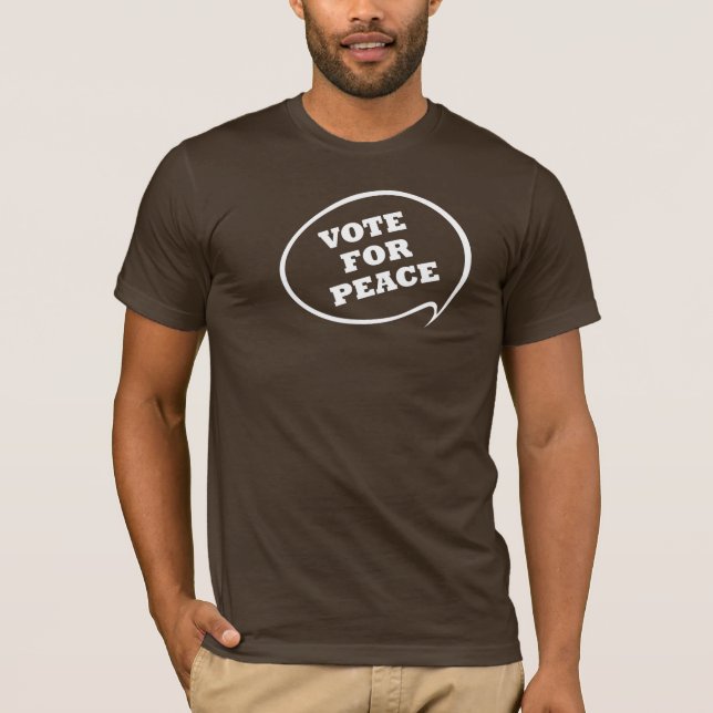 Vote For Peace Dark T-Shirt (Front)