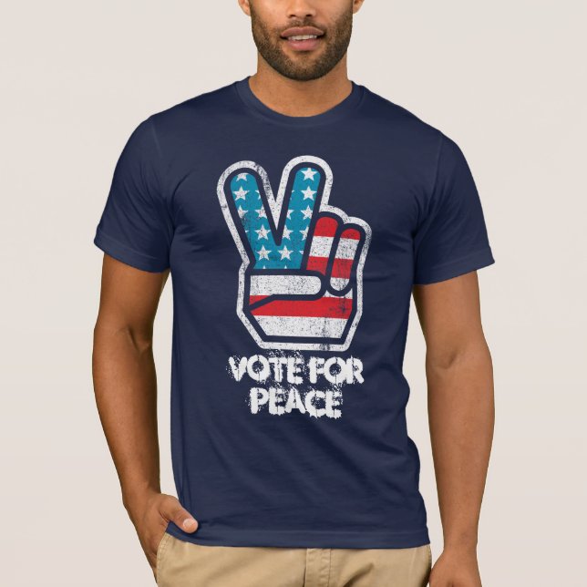 Vote For Peace Ron Paul Shirt (Front)