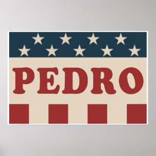 Vote for Pedro Classic Vintage Retro Campaign Poster
