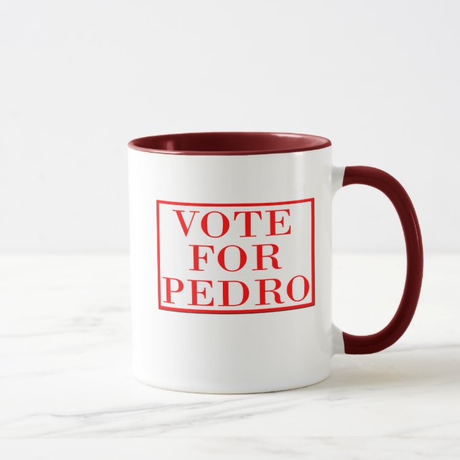 Vote For Pedro Mug (Right)