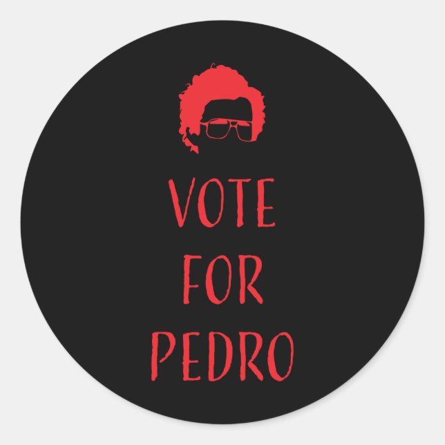 Vote For Pedro - Napoleon Dynamite Classic Round Sticker (Front)