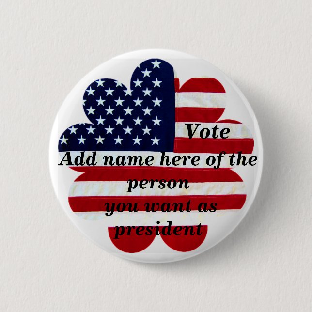 Vote for president ?_Button Button (Front)