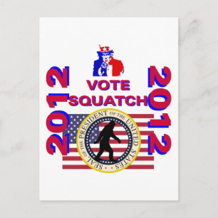 Vote for Squatch 2010 Postcard