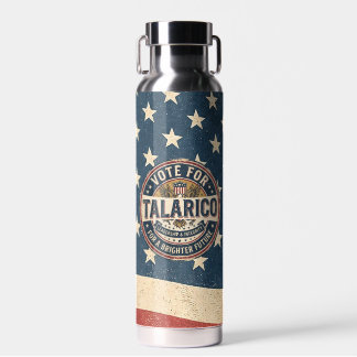 Vote for Talarico | Democrat Election Water Bottle