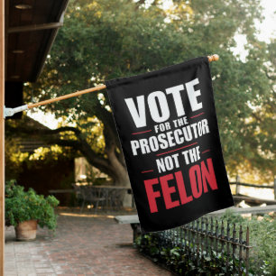 Vote For The Prosecutor Not The Felon House Flag