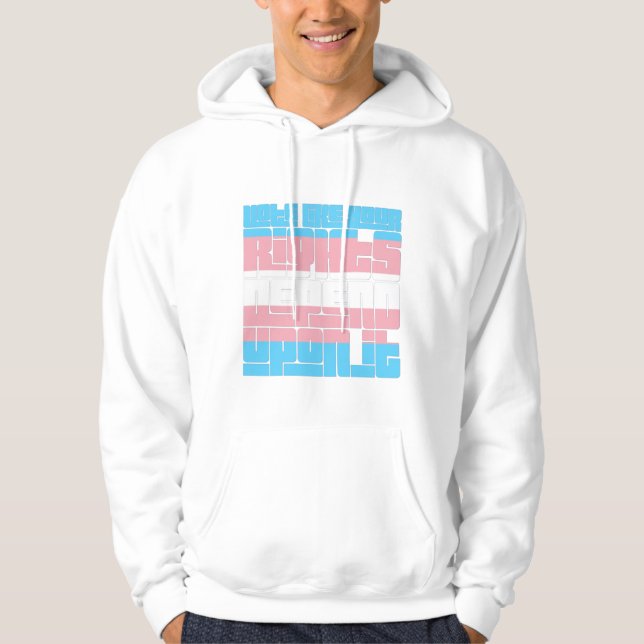 Vote for Trans Rights Hoodie (Front)