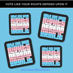 Vote for Trans Rights Square Sticker