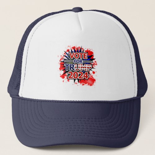 Vote for Trump 2024 Blast Trucker Hat