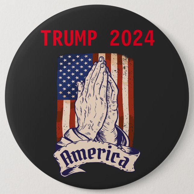 vote for Trump 2024 Button (Front)