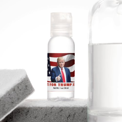 Vote for Trump 2024 Photo Election Campaign Custom Hand Sanitizer