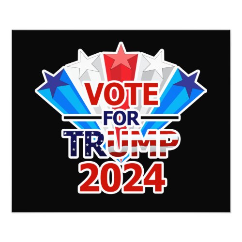 Vote for Trump 2024 Stars Photo Print