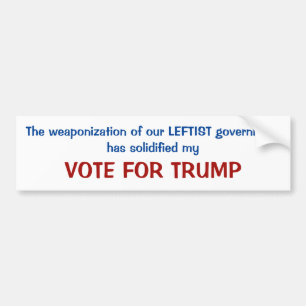 VOTE FOR TRUMP BUMPER STICKER