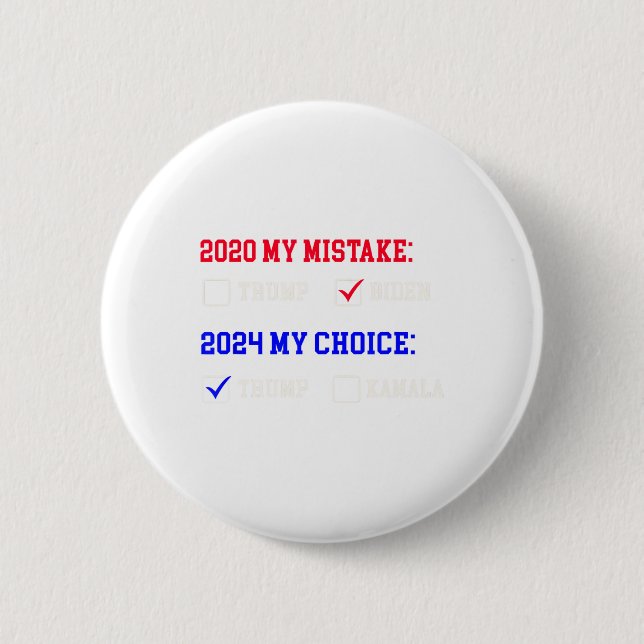 Vote For Trump - Peace For Future!  Button (Front)