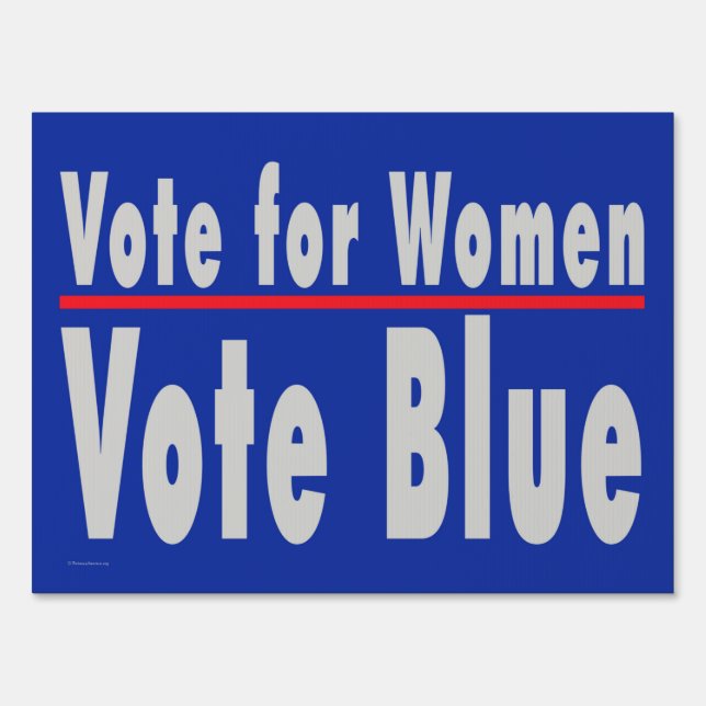 'Vote for Women' Double-sided Yard Sign (Front)