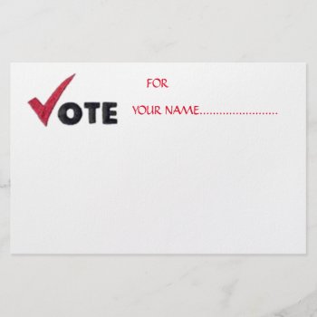 Vote For Your Candidate.... Flyer by CREATIVEforBUSINESS at Zazzle