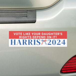 Vote for Your Daughter's Rights Harris 2024 Bumper Sticker
