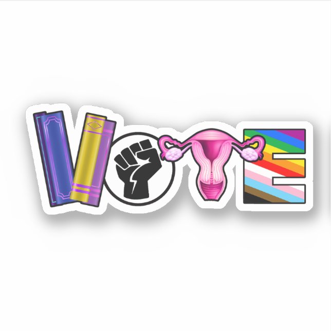 Vote for your Human Rights Sticker (Front)