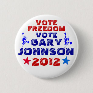 Vote Gary Johnson 2012 Button