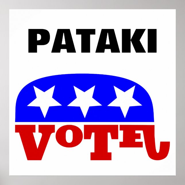 Vote George Pataki Republican Elephant Poster (Front)