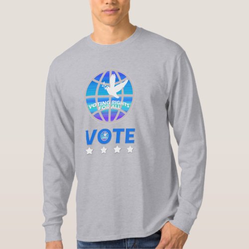 Vote Globe Dove Stars T-Shirt