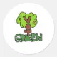 Vote Green Party Classic Round Sticker | Zazzle