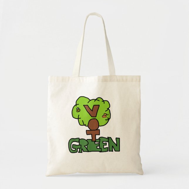 Vote Green Party Tote Bag (Front)