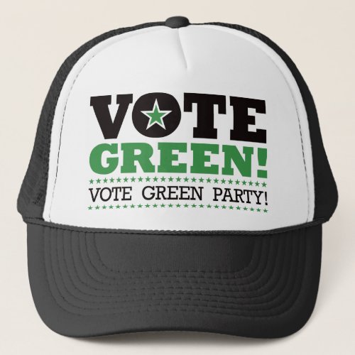Vote Green Vote Green Party Trucker Hat