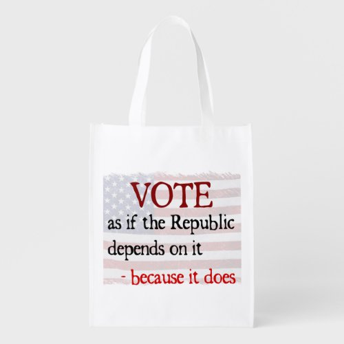 Vote Grocery Bag