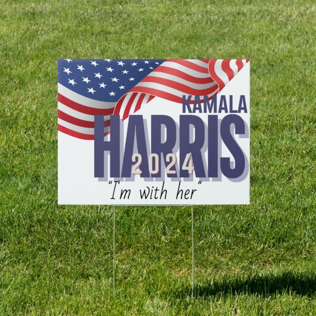 Vote Harris Election 2024 Customizable Sign (Insitu)
