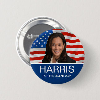 VOTE Harris For President 2024 Button
