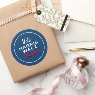 Vote HARRIS WALZ 2024 Campaign Classic Round Sticker