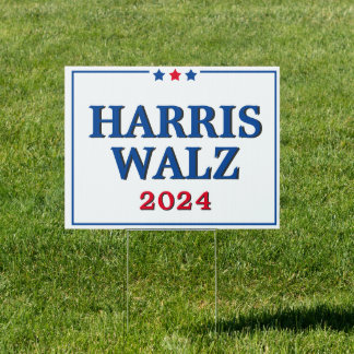 Vote Harris Walz 2024 Democrat Election Yard Sign