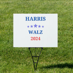 Vote Harris Walz 2024 Political Sign