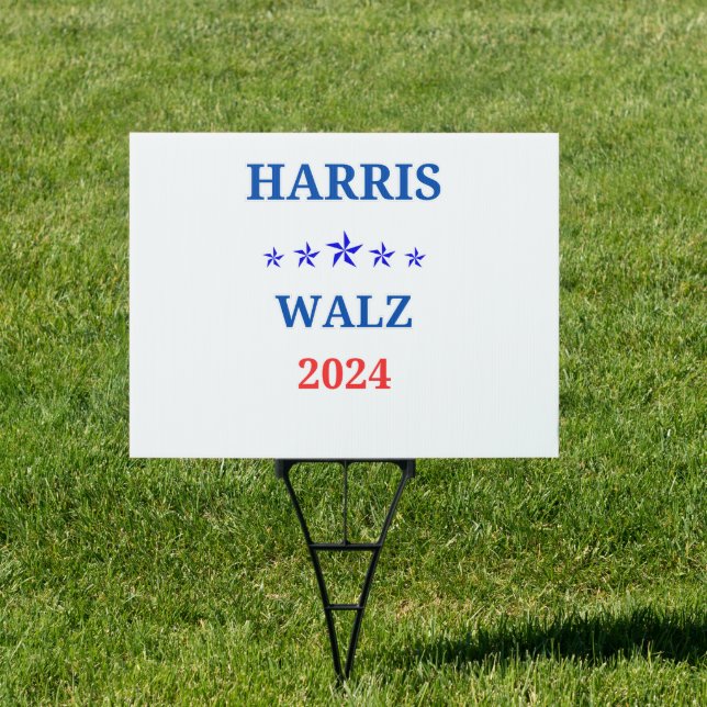 Vote Harris Walz 2024 Political Sign (Insitu)