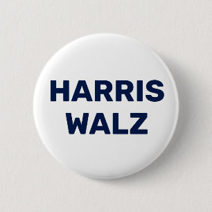 Vote Harris Walz  Button