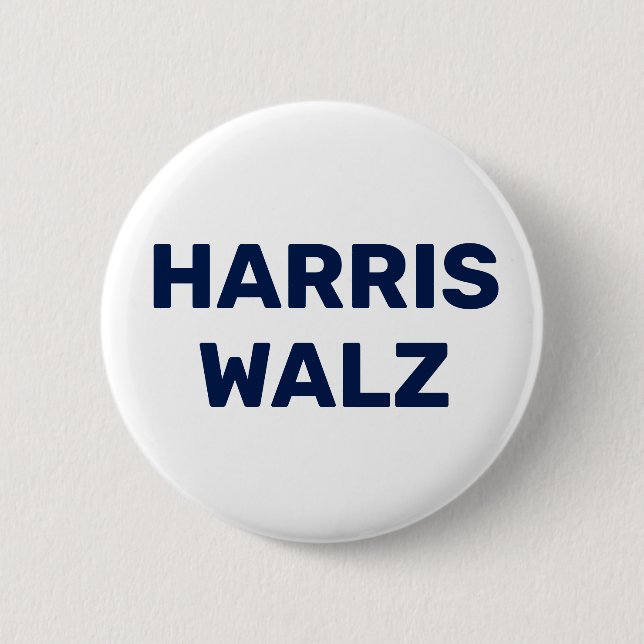 Vote Harris Walz  Button (Front)