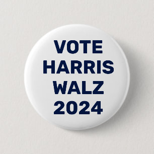 Vote Harris Walz Button