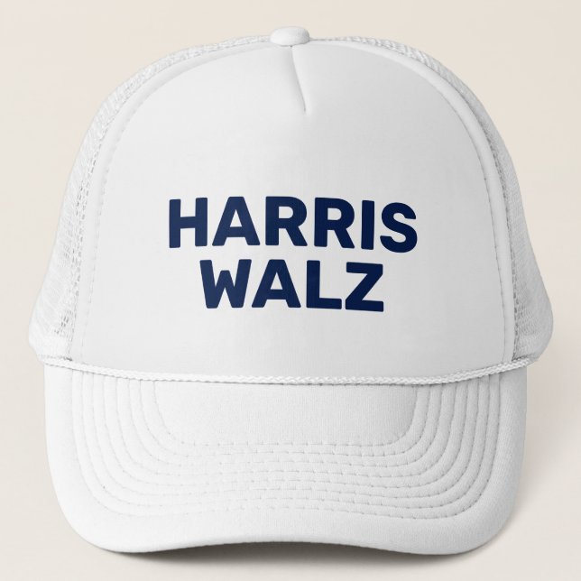 Vote Harris Walz  Trucker Hat (Front)