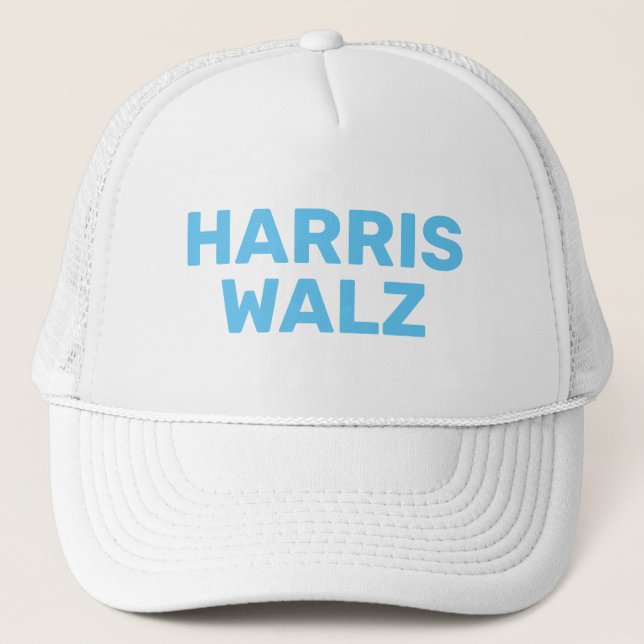 Vote Harris Walz  Trucker Hat (Front)