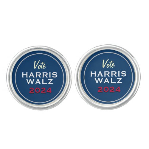 Vote Harriz Walz 2024 Campaign Cufflinks