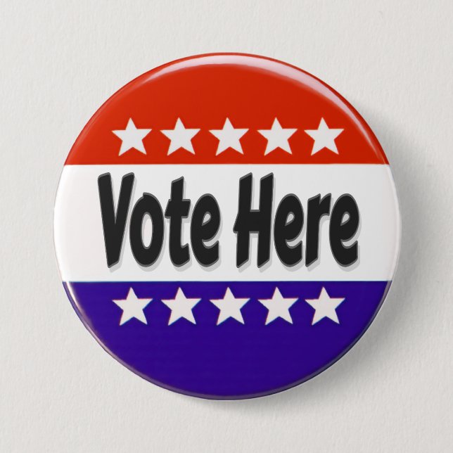 Vote Here Button (Front)
